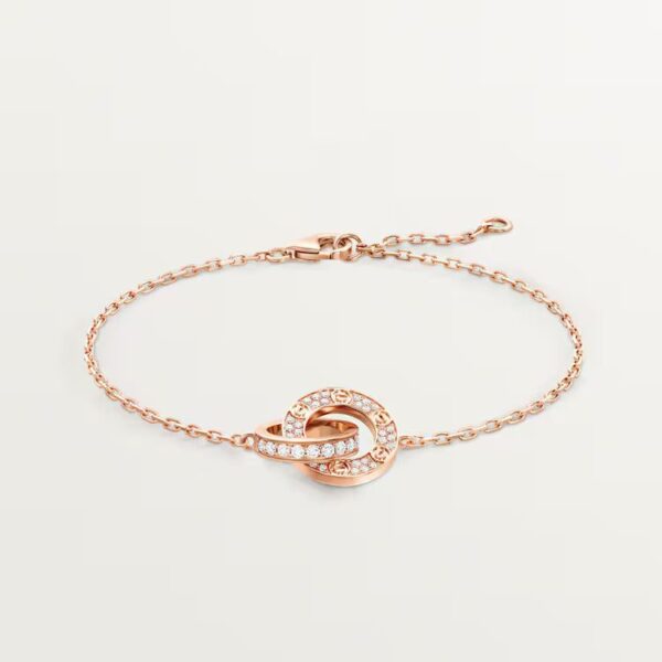 Cartier  LOVE bracelet, on chain, paved - Image 2