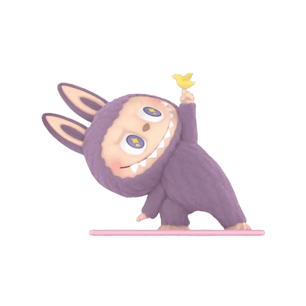 THE MONSTERS Labubu Lazy Yoga Series Little Bird Figure