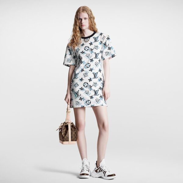 Louis Vuitton 3D Mahina Monogram T-Shirt Dress - Image 2
