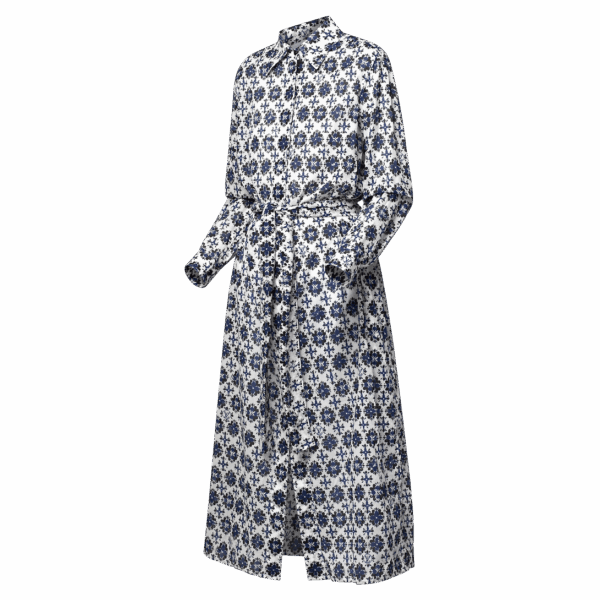 Louis Vuitton 3D Monogram Tile Fil Coupé Shirt Dress - Image 2