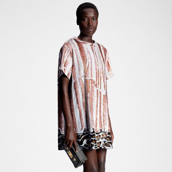 Louis Vuitton Animal Sequin T-Shirt Dress - Image 2