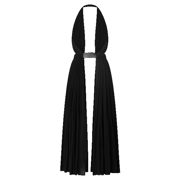 Louis Vuitton Belted Open Halter Dress - Image 3