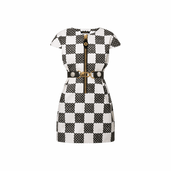 Louis Vuitton Bubble Damier XXL Detail Dress