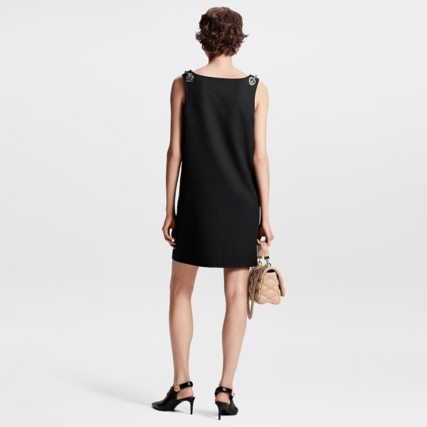 Louis Vuitton Chain Strap Technical Gabardine Dress - Image 4