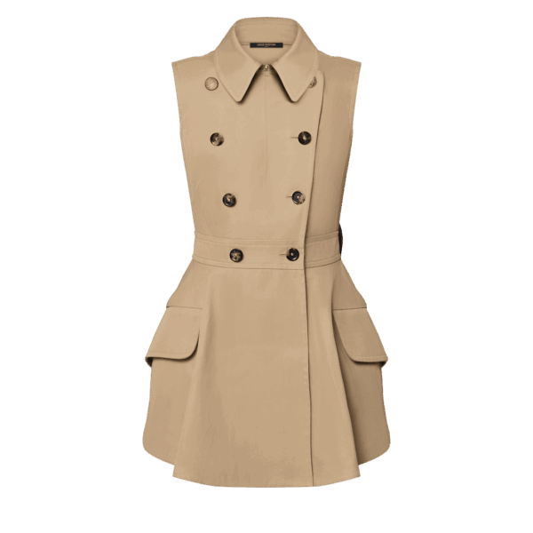 Louis Vuitton Double-Breasted Gabardine Dress