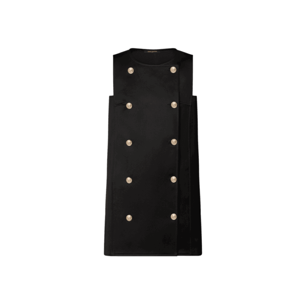 Louis Vuitton Double-Breasted Satin Dress