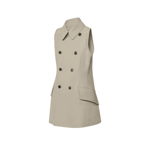 Louis Vuitton Double-Breasted Vent Dress - Image 2