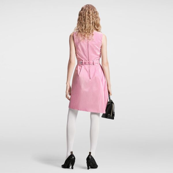 Louis Vuitton Double Stripe Belted Dress - Image 4