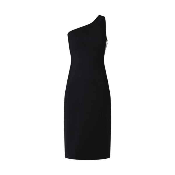 Louis Vuitton Embossed Signature Asymmetrical Dress