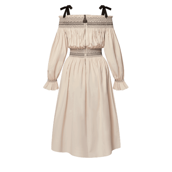 Louis VuittonEmbroidered Off-The-Shoulder Dress - Image 3