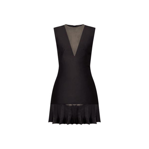 Louis Vuitton Fin Flounce Mikado Dress