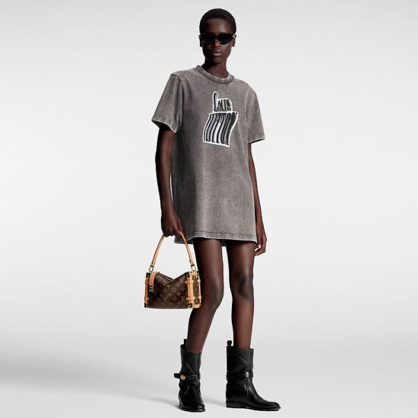 Louis Vuitton Graphic LV Signature T-Shirt Dress - Image 4