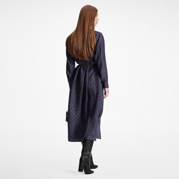 Louis Vuitton Inverted Mahina Monogram Shirt Dress - Image 4
