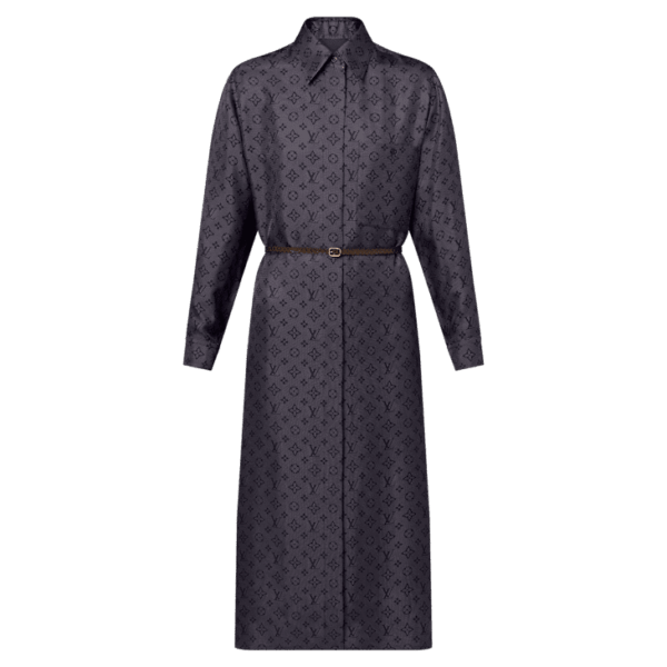 Louis Vuitton Inverted Mahina Monogram Shirt Dress