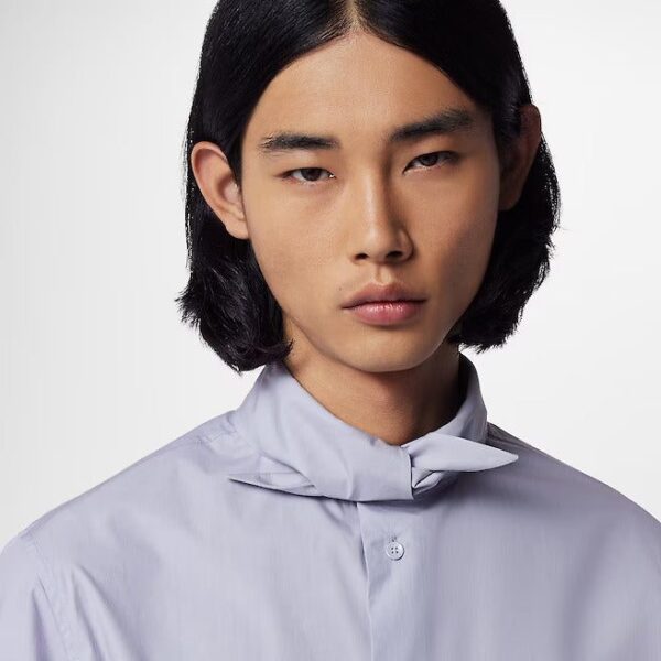 Louis Vuitton  Knotted Collar Long-Sleeved Shirt - Image 2