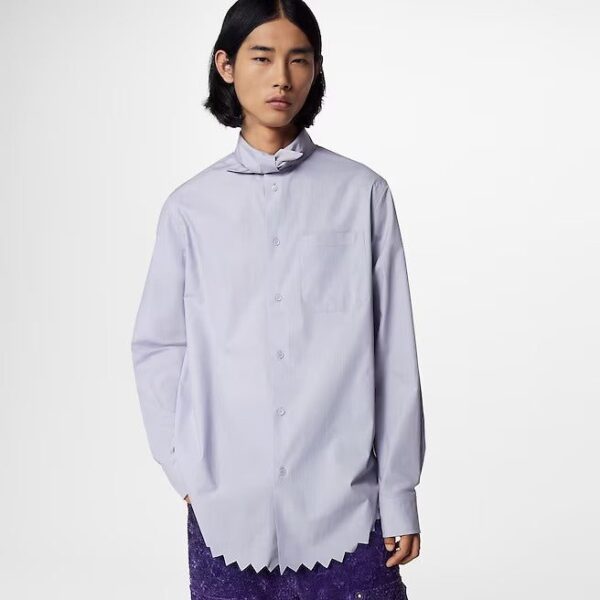 Louis Vuitton  Knotted Collar Long-Sleeved Shirt - Image 3