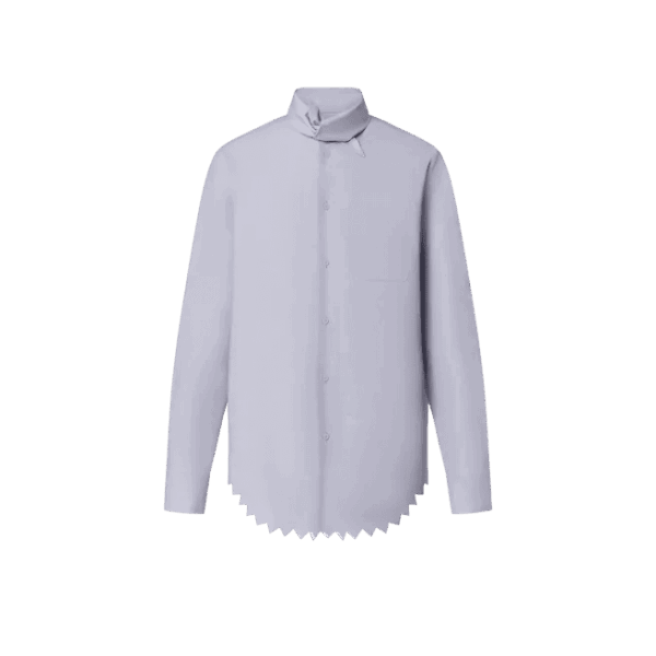 Louis Vuitton  Knotted Collar Long-Sleeved Shirt