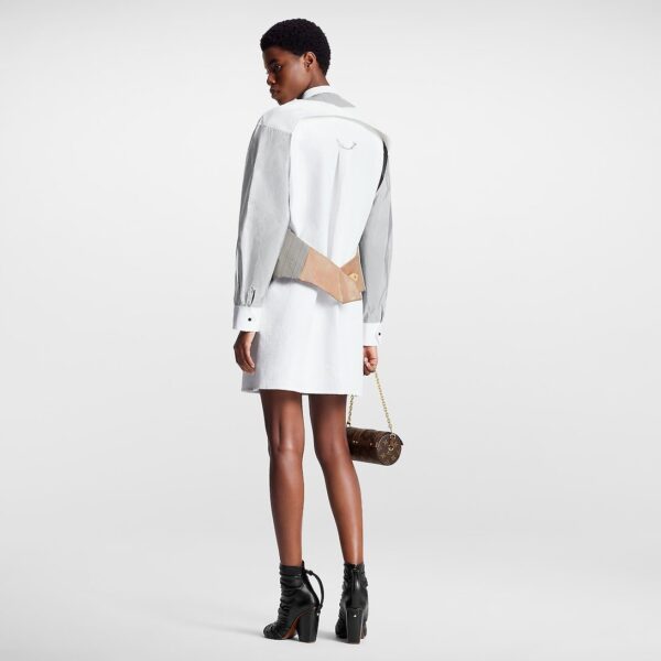 Louis Vuitton Layered Bib Shirt Dress - Image 3