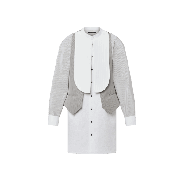 Louis Vuitton Layered Bib Shirt Dress