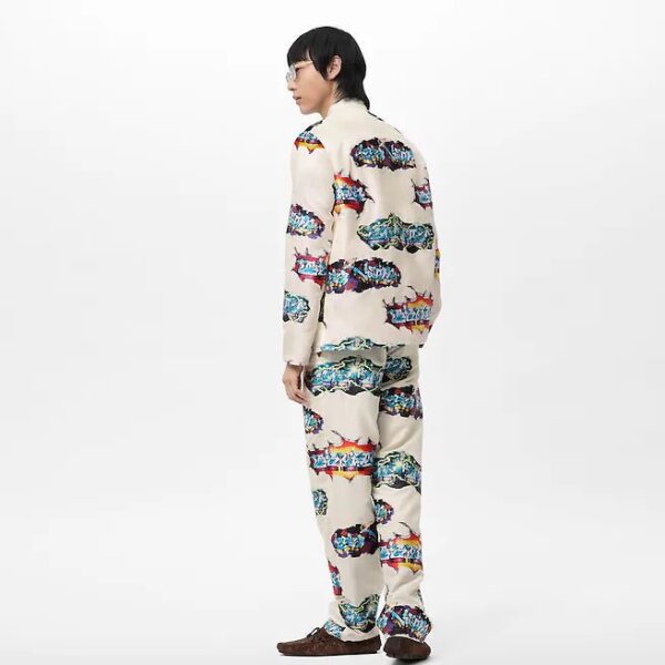 Louis Vuitton   Graffiti Pajama Long-Sleeved Shirt - Image 4