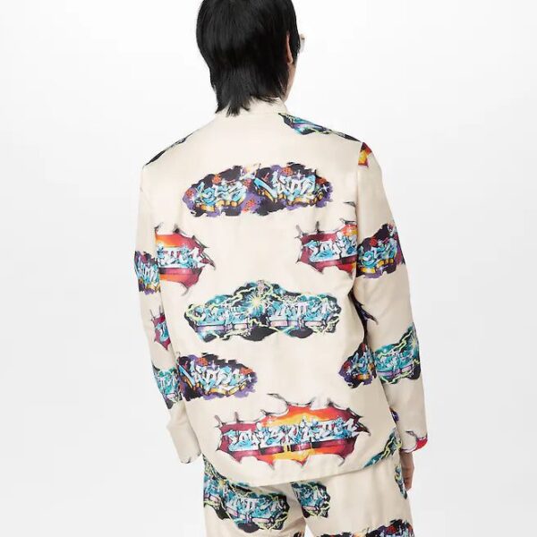 Louis Vuitton   Graffiti Pajama Long-Sleeved Shirt - Image 3