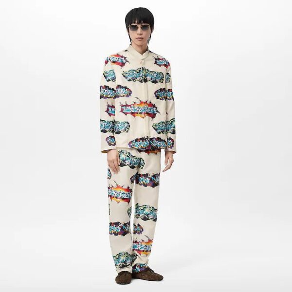 Louis Vuitton   Graffiti Pajama Long-Sleeved Shirt - Image 2