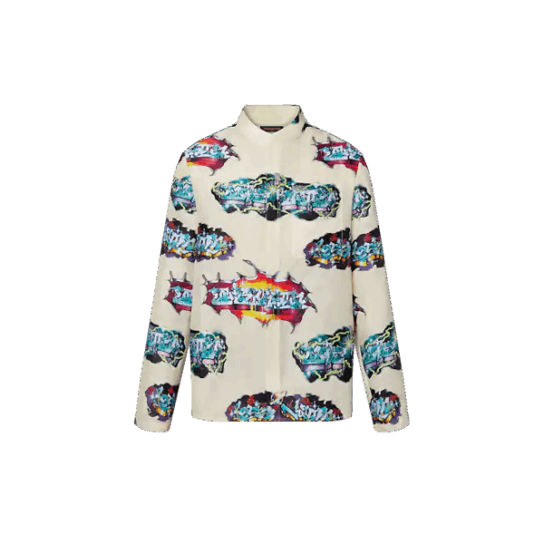 Louis Vuitton   Graffiti Pajama Long-Sleeved Shirt