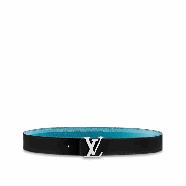Louis Vuitton LV Initiales Damier Stripes 40MM Reversible Belt - Image 2