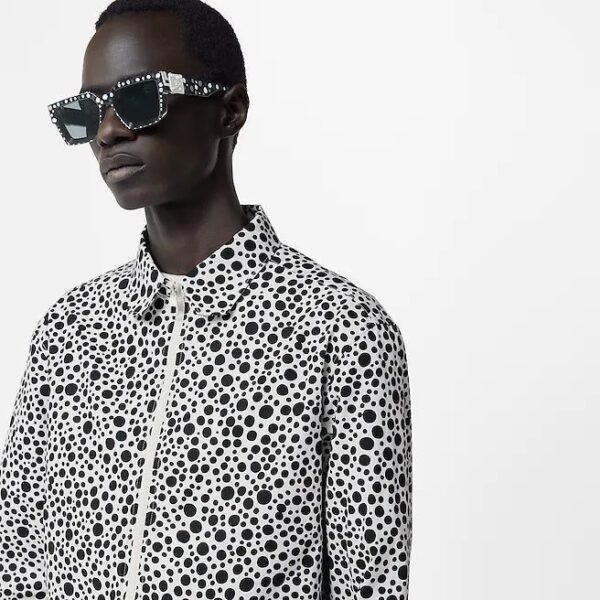 Louis Vuitton  LV x YK Infinity Dots Printed Zipped Shirt - Image 3