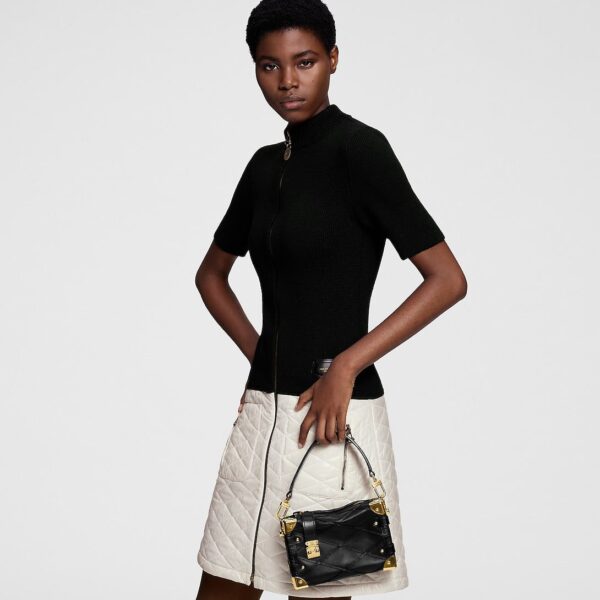 Louis Vuitton  Malletage Accent Zip-Up Dress - Image 3