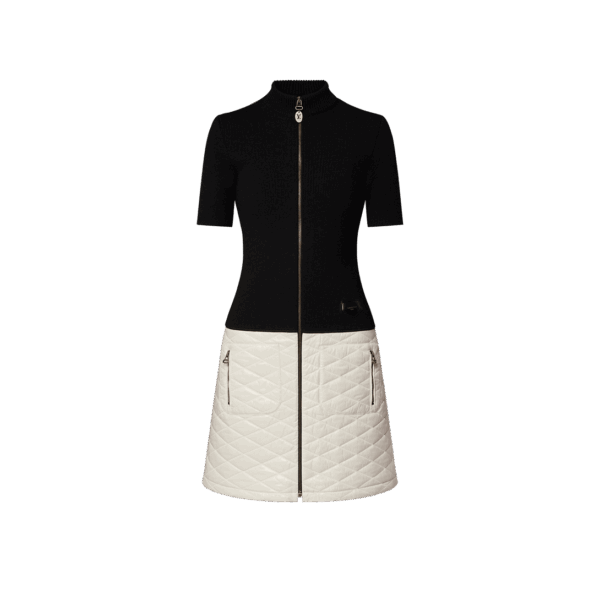 Louis Vuitton  Malletage Accent Zip-Up Dress