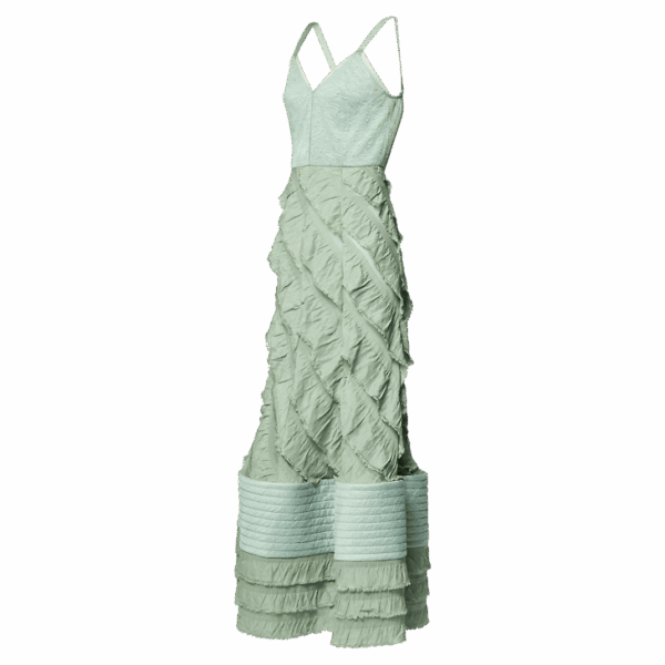 Louis Vuitton Mermaid Hem Flounce Gown - Image 2