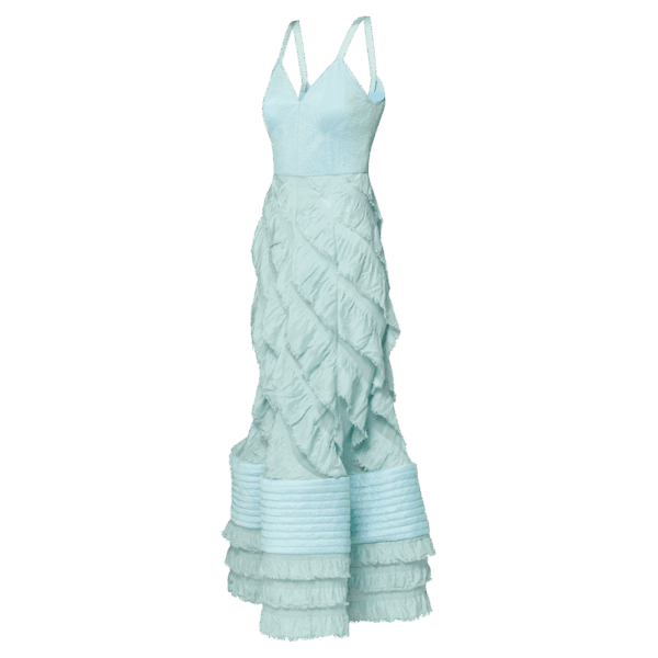 Louis Vuitton Mermaid Hem Flounce Gown - Image 2