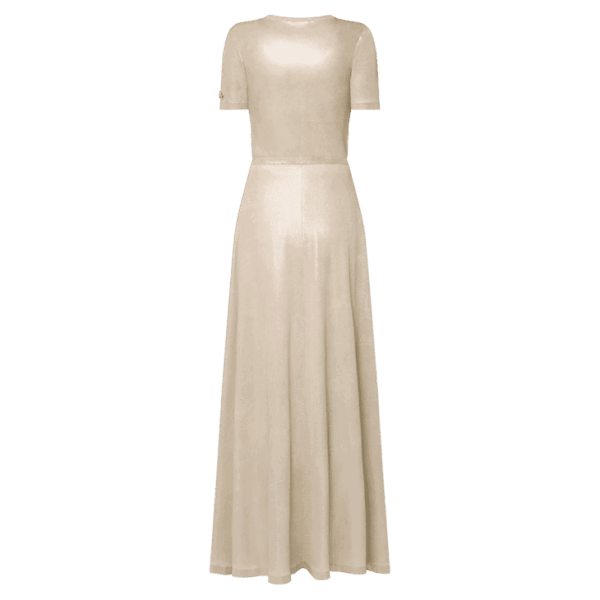 Louis Vuitton Metallic Silk Knit Dress - Image 3