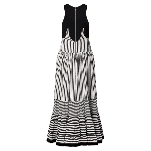 Louis Vuitton Mixed Stripes Tiered Dress - Image 2