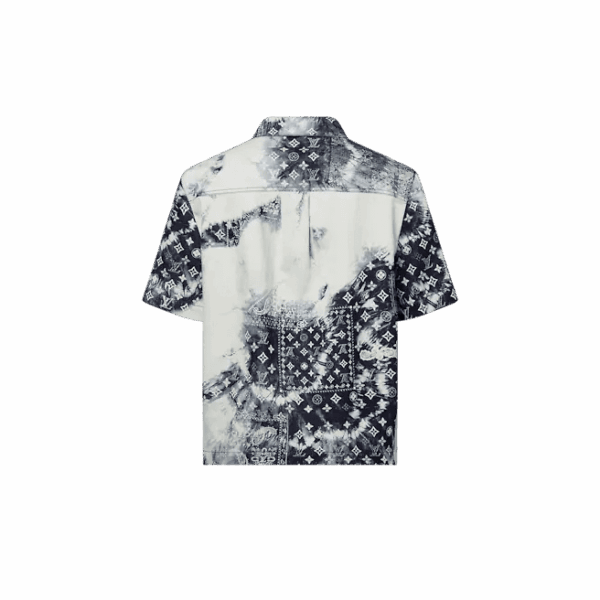 Louis Vuitton   Monogram Bandana Short-Sleeved Denim Shirt - Image 3