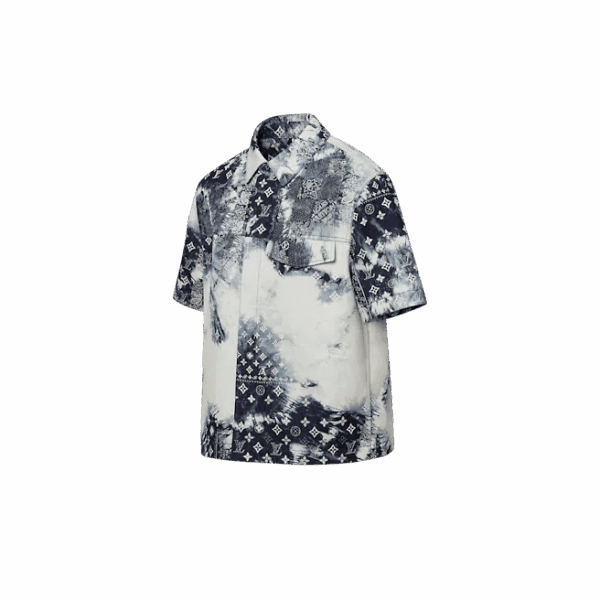 Louis Vuitton   Monogram Bandana Short-Sleeved Denim Shirt - Image 2