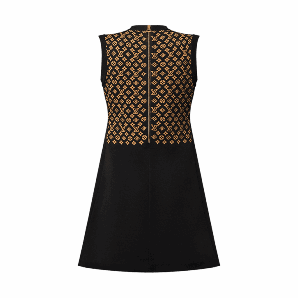 Louis Vuitton Monogram Jacquard Knit Dress