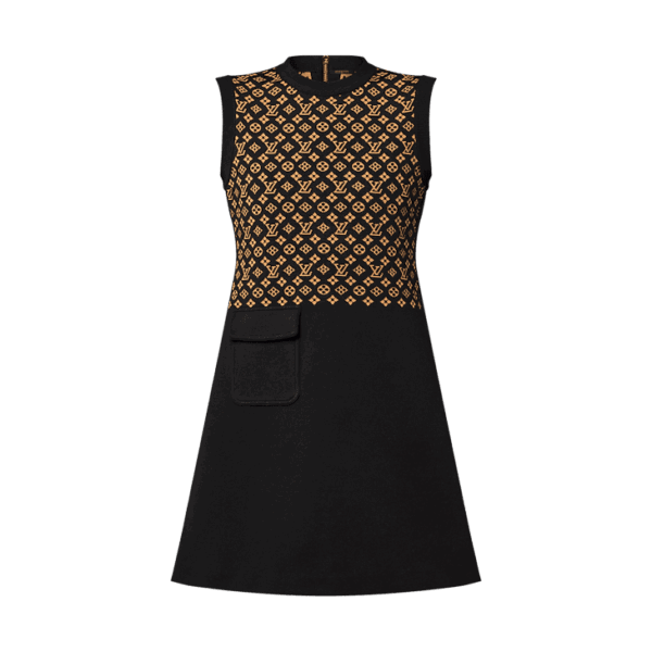 Louis Vuitton Monogram Jacquard Knit Dress - Image 3
