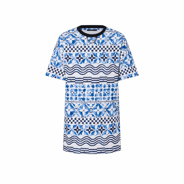 Louis Vuitton Monogram Tile Print T-Shirt Dress