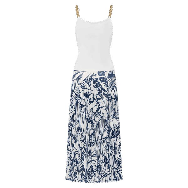 Louis Vuitton Palm Print Trompe L’Oeil Maxi Dress