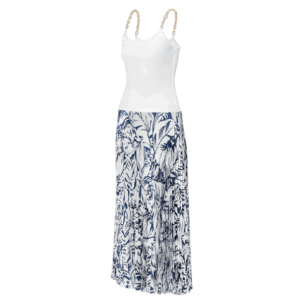 Louis Vuitton Palm Print Trompe L’Oeil Maxi Dress - Image 2