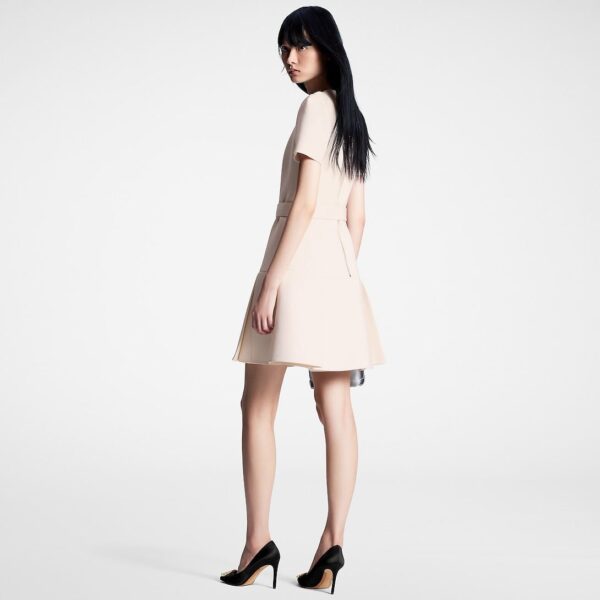 Louis Vuitton Pleated Skater Dress - Image 4