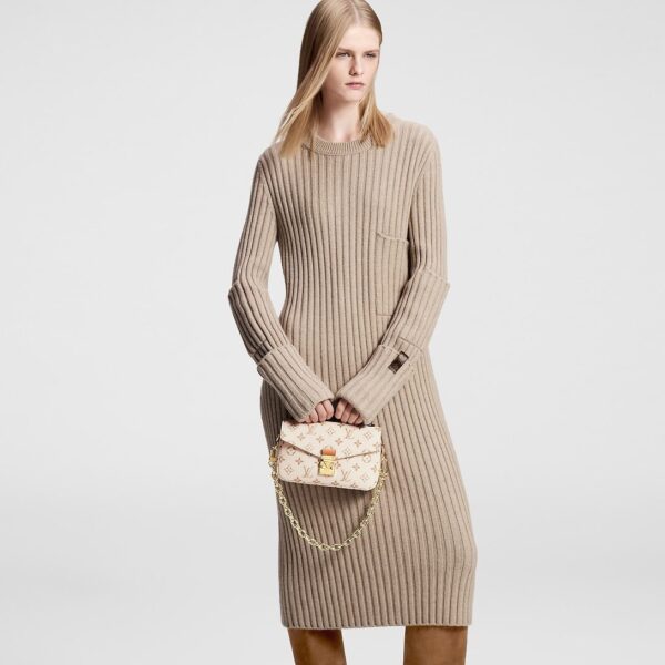 Louis Vuitton Pocket Detail Long-Sleeved Knit Dress - Image 3
