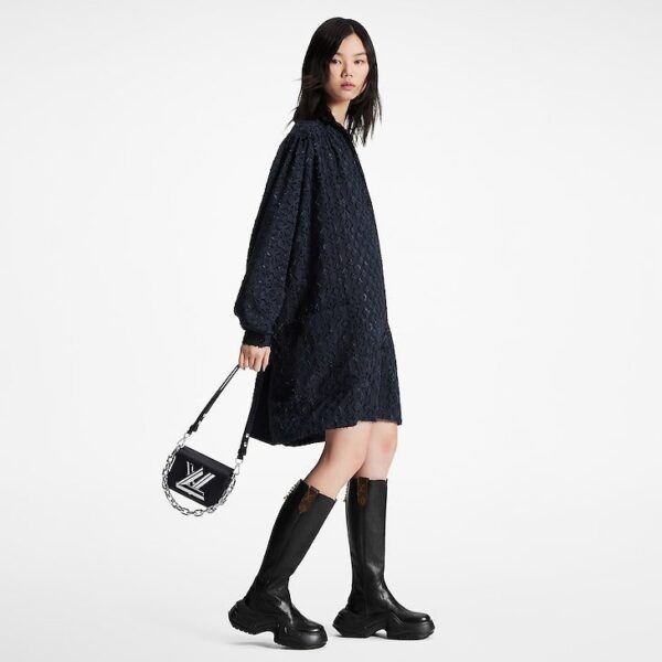 Louis Vuitton Reverse Monogram Fil Coupé Shirt Dress - Image 2