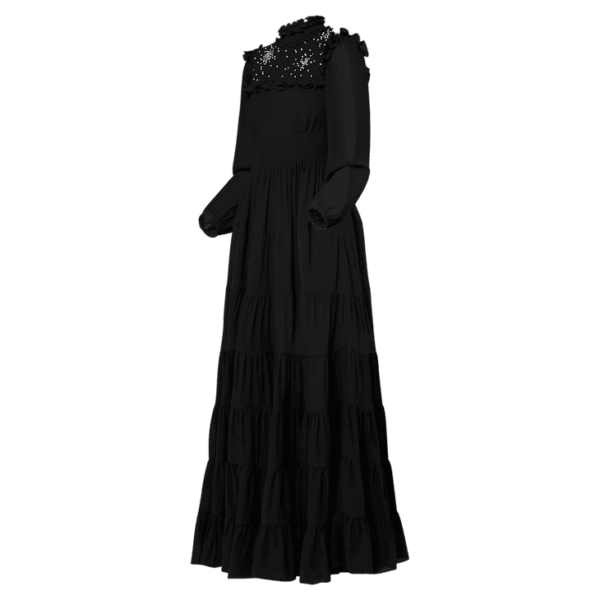 Louis VuittonRhinestone Bib Tiered Gown - Image 2