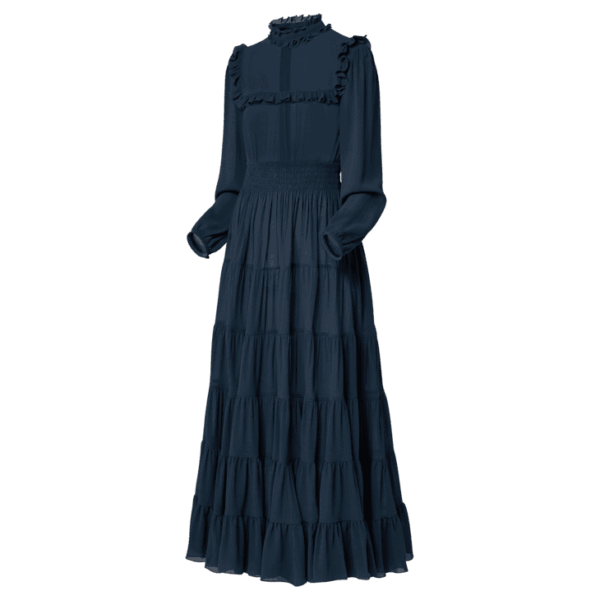 Louis Vuitton Ruffle Trim Maxi Dress