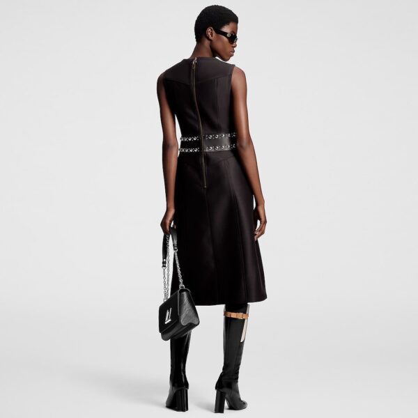 Louis Vuitton Studded Belt Dress - Image 4