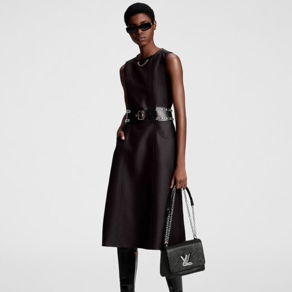 Louis Vuitton Studded Belt Dress - Image 3