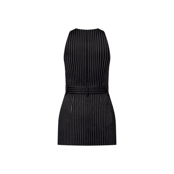 Louis Vuitton Tailored Pinstripe Dress - Image 3